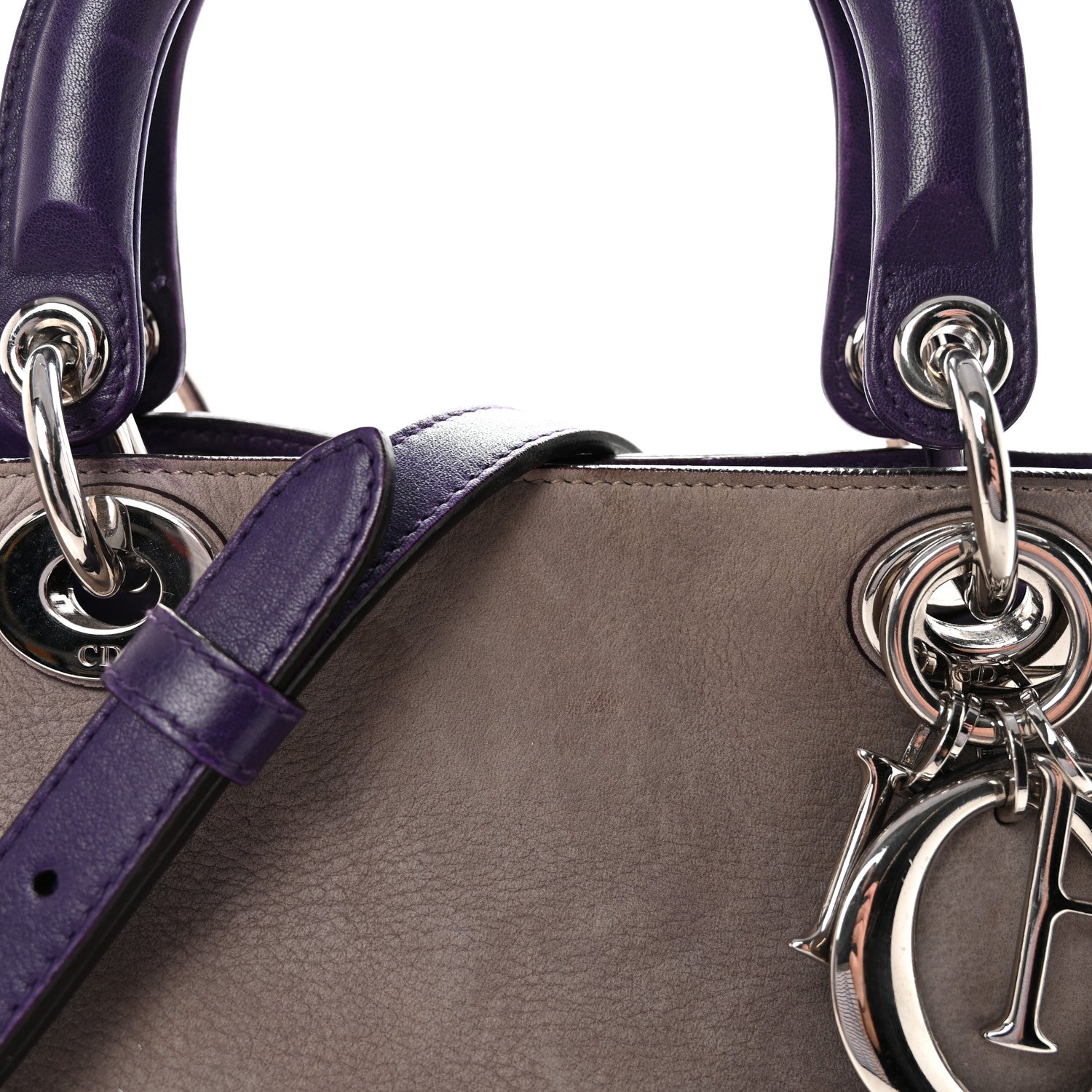 Suede Large D1ORissimo Tote Purple