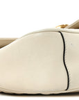 Calfskin Matelasse Small GG Marmont Shoulder Bag White