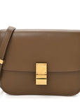 Box Calfskin Medium Classic Box Flap Bag  Camel