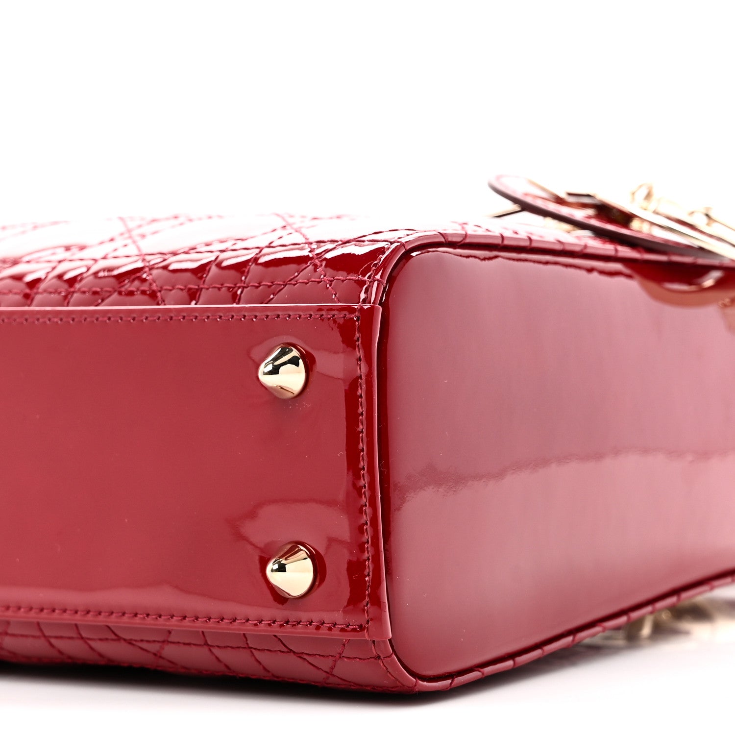 Patent Cannage Small Lady D1OR Cherry Red