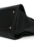 Calfskin Medium Deauville Tote Black Multicolor
