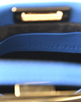 Shiny Nappa Micro Peekaboo Iconic Satchel Blue Royal