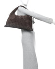 Suede Intrecciato Small Hop Fondant