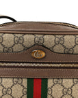GG Supreme Monogram Web Mini Ophidia Shoulder Bag Brown