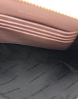 Signature Grain Calfskin Check Embossed Peyton Crossbody Clutch Bag Pale Orchid