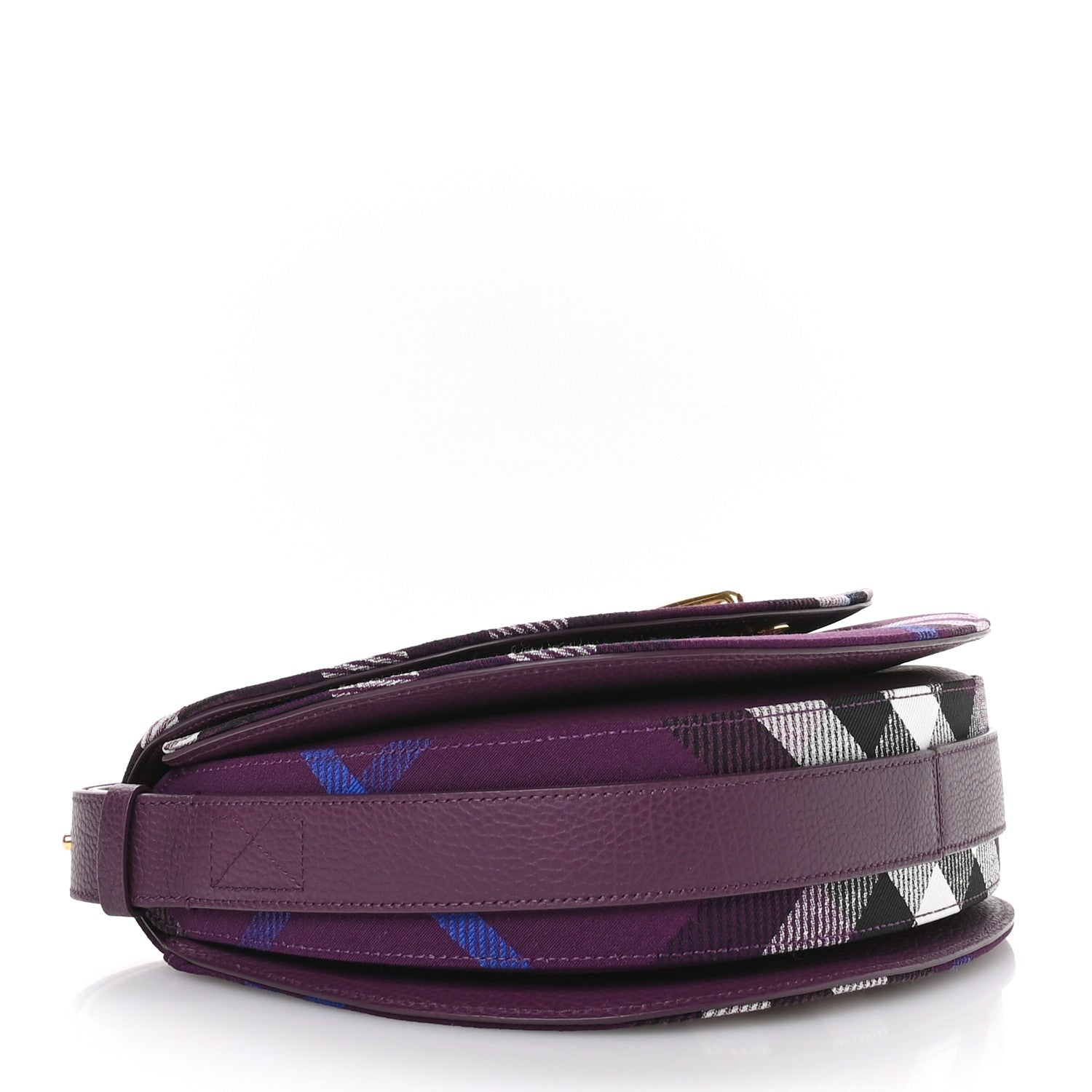 Jacquard Check Medium Rocking Horse Crossbody Pansy