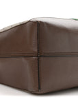 GG Supreme Monogram Web Ophidia Tote Brown