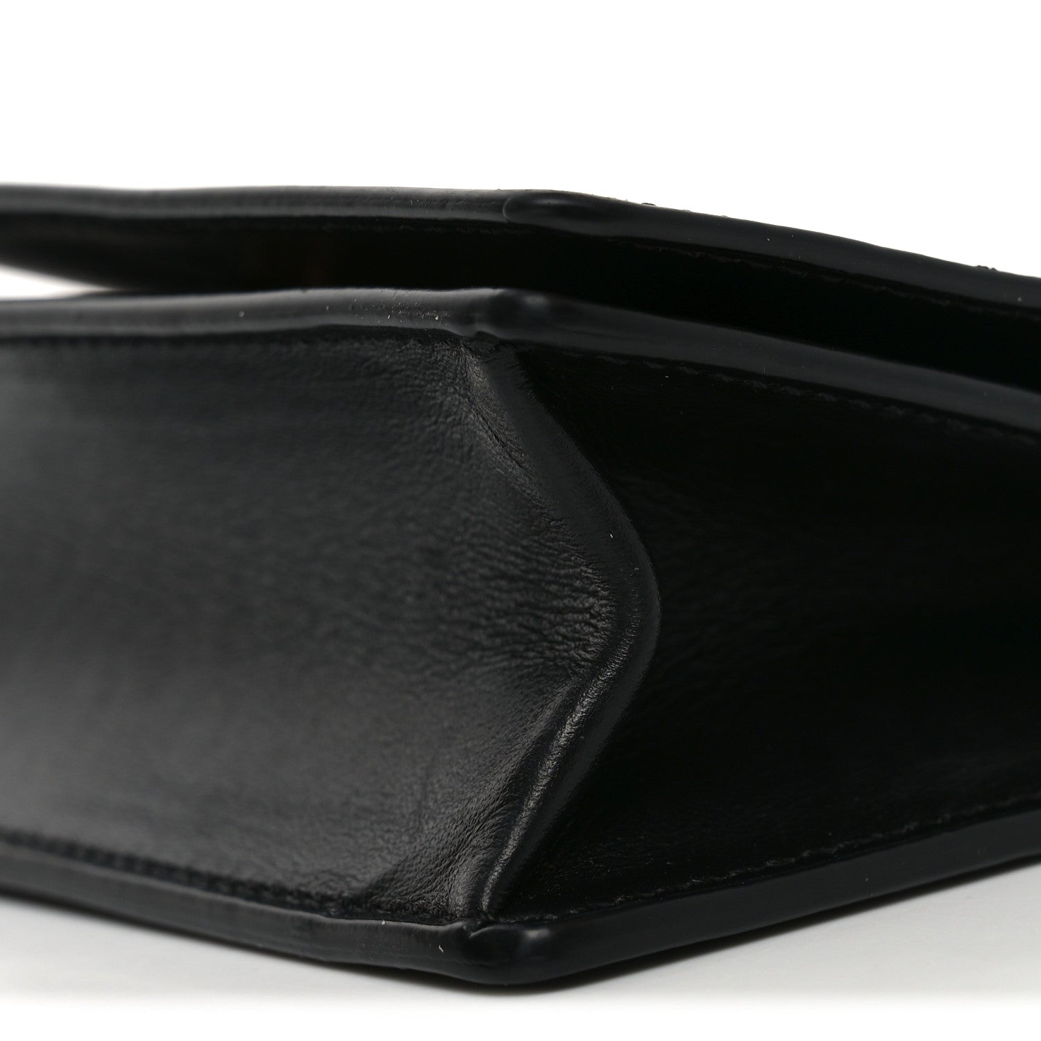 Vitello Mini Virtus Chain Clutch Black