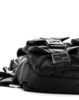 Econyl Cuoio Romano Multipocket Baguette Black
