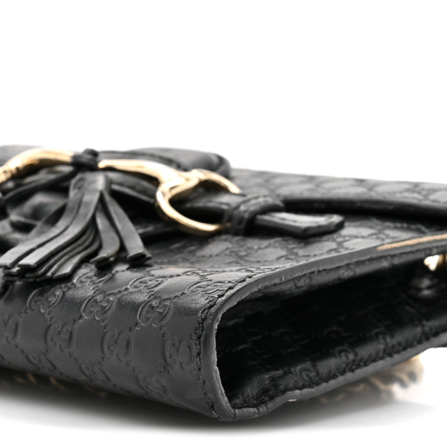 MicroGCCIssima Mini Emily Chain Shoulder Bag Black