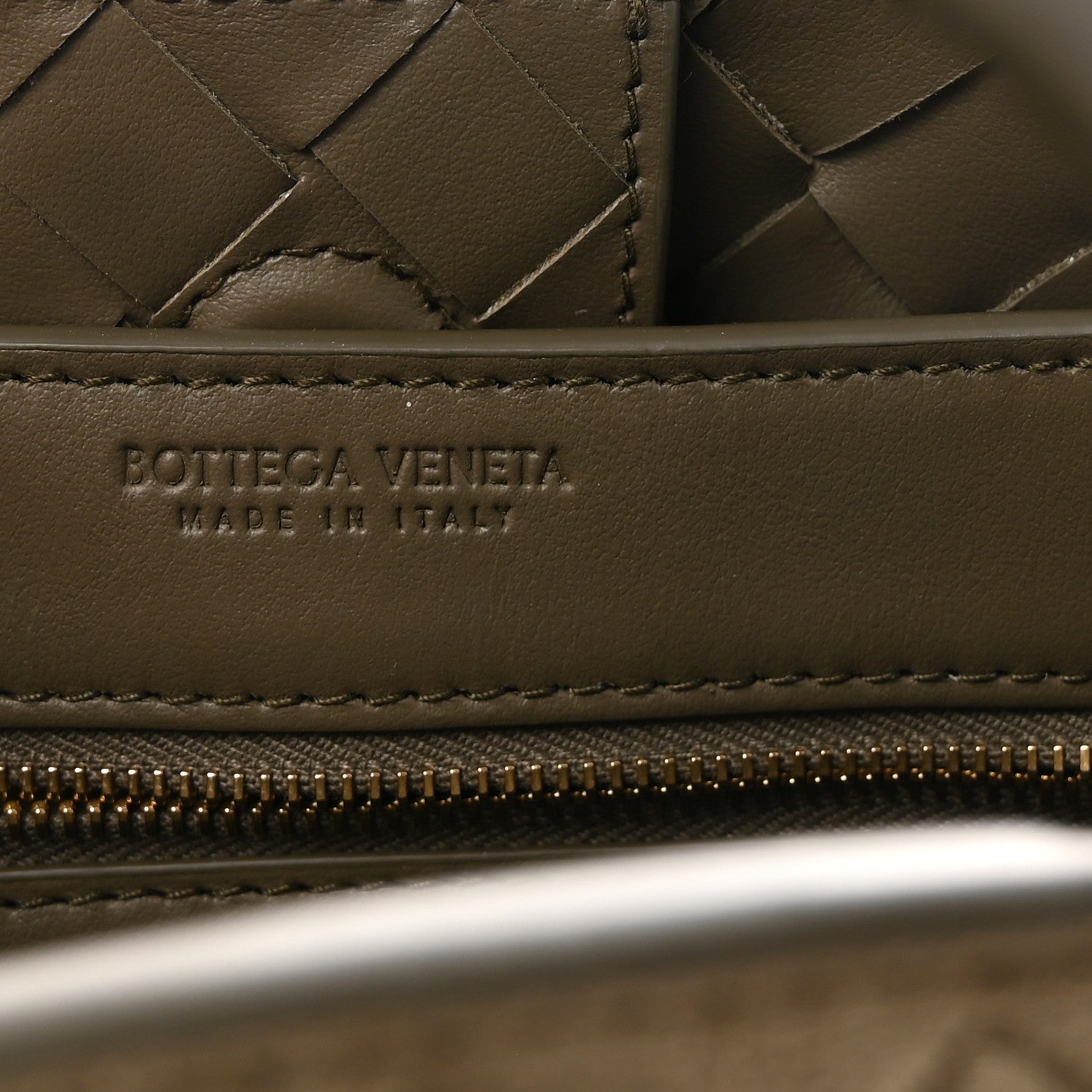 Suede Intrecciato Small Andiamo Shoulder Bag Cypress