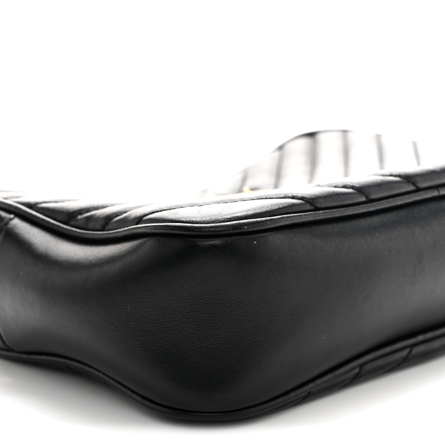 Calfskin Matelasse Monogram Lou Camera Bag Black