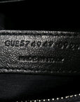 Calfskin Y Quilted Monogram Large Loulou Chain Satchel Black