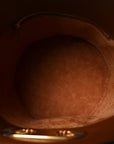 Satinated Calfskin Maillon Triomphe Bucket Bag Tan