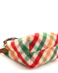 Tartan Matelasse Plaid Hand Bag Rosso Verde