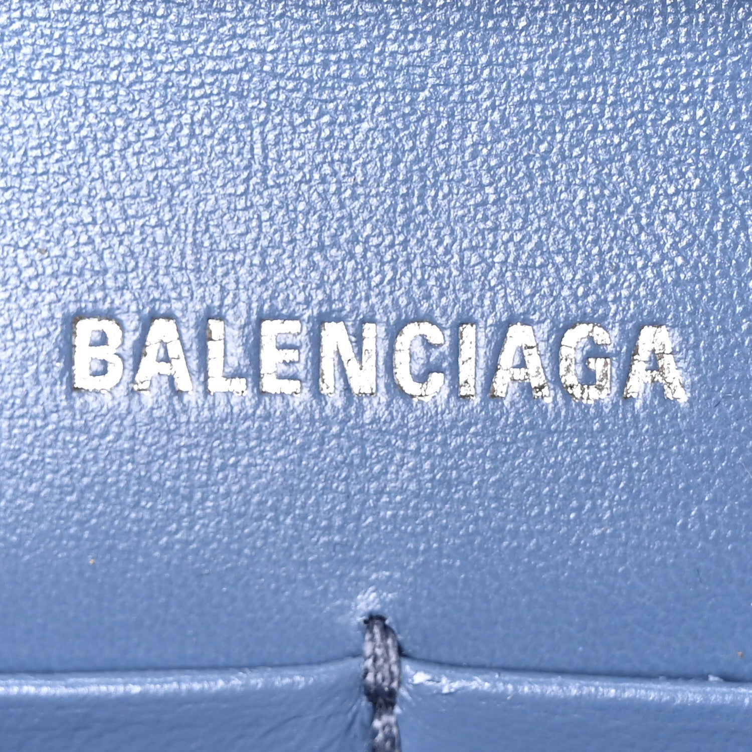 Denim BB Monogram Hourglass Chain Bag Blue