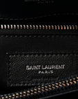 Calfskin Y Quilted Monogram Medium Loulou Chain Satchel Deep Marine