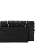 Lambskin Cannage Lady D1OR Pouch Black