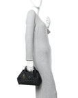 Calfskin Macrocannage Small Toujours  Black
