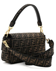 Fabric Jacquard FF 1974 Medium Baguette Tobacco Moro Black