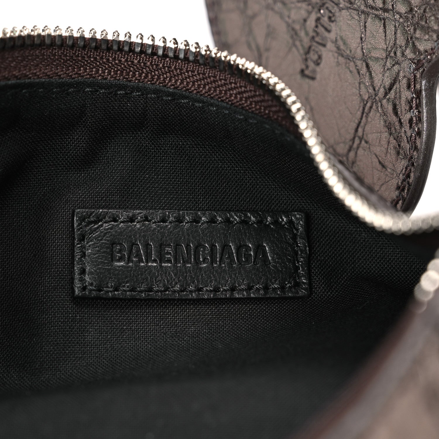 Metallic Agneau Arena Le Cagole Shoulder Bag XS Dark Bronze