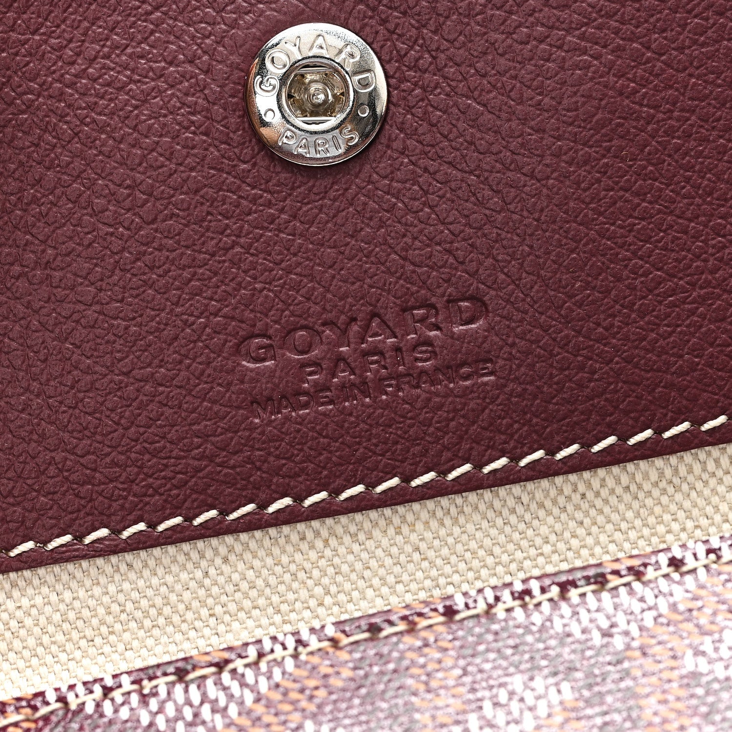 Goyardine Boheme Hobo Burgundy