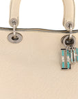 Canyon Grained Lambskin Large Lady D1OR Off White