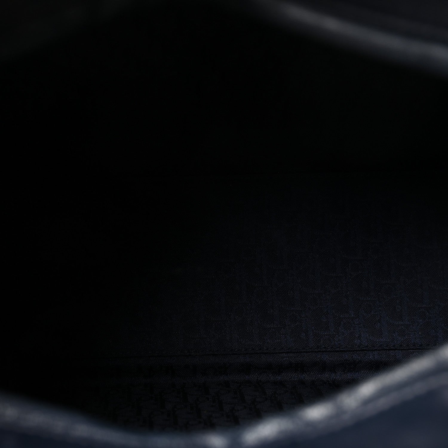 Lambskin Cannage Large Lady D1OR Navy Blue