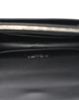 Calfskin Crocodile Embossed Monogram Sunset Chain Wallet Black
