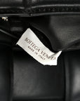 Nappa Maxi Intreccio Padded Cassette Crossbody Bag Black