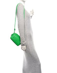 Nappa Intrecciato Mini Loop Camera Bag Parakeet