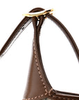 GG Supreme Monogram Azalea Calfskin Web Mini Jackie 1961 Hobo Beige Ebony Brown Sugar