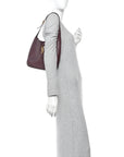 Smooth Calfskin Small Le 5 A 7 Soft Hobo Rouge Legion