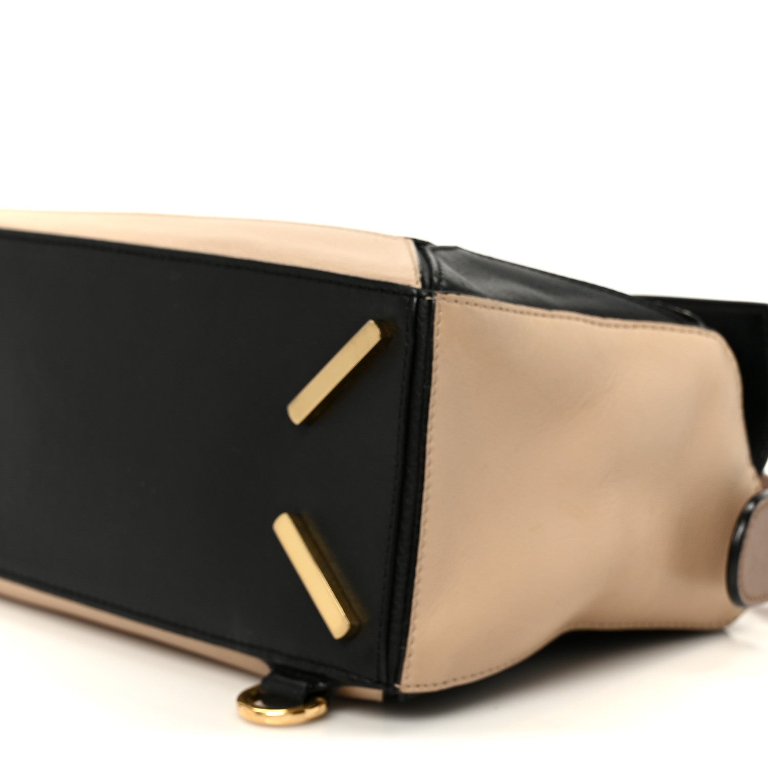 Calfskin Small Puzzle Bag Sand Hazelnut Ash