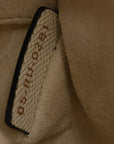 Grained Calfskin Mini Saddle Bag White
