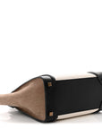 Bullhide Calfskin Nubuck Micro Tri-Color Luggage White Khaki