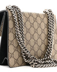 GG Supreme Monogram Mini Dionysus Shoulder Bag Black