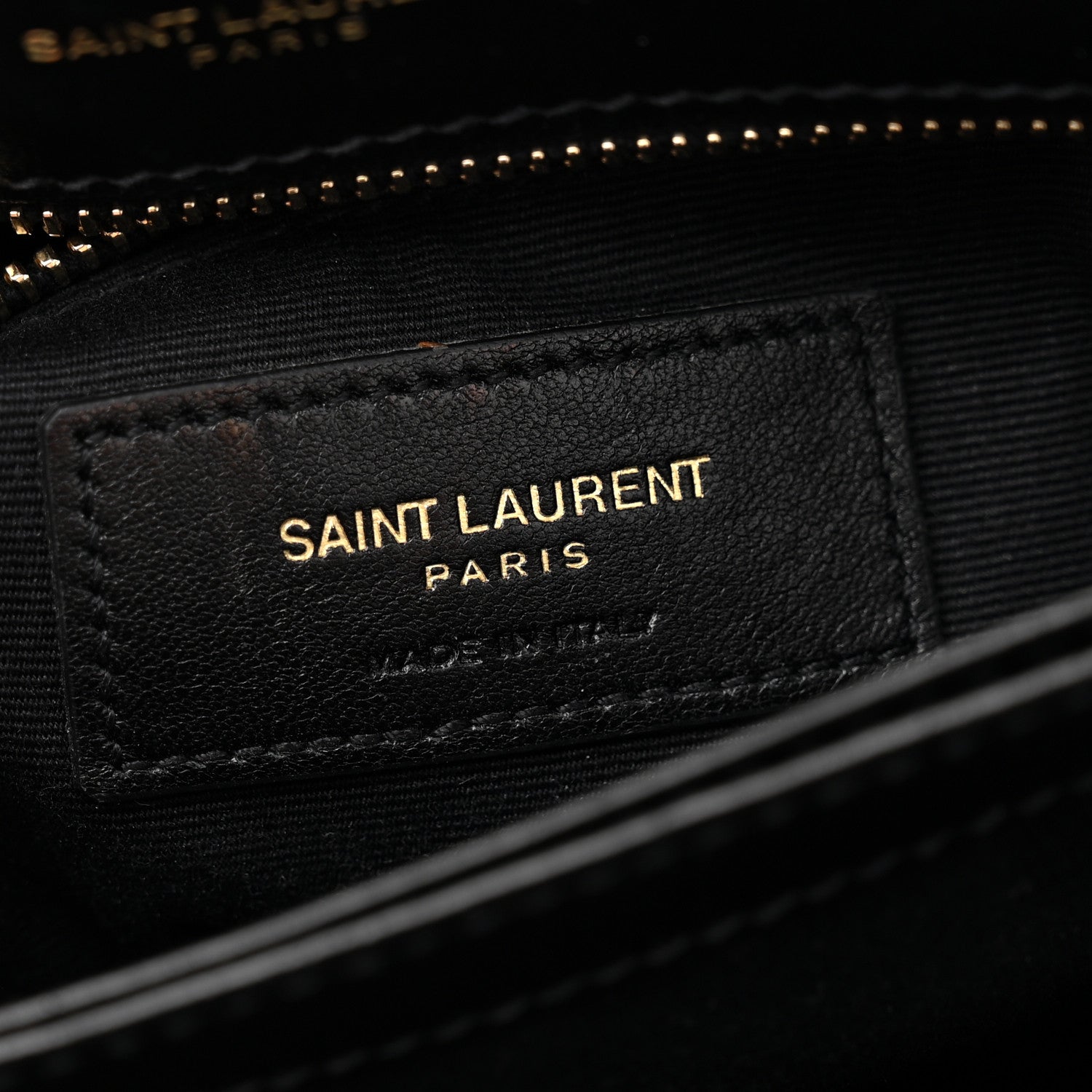 Calfskin Y Quilted Monogram Toy Loulou Crossbody Bag Black
