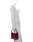 New Velvet Ashmir GG Monogram Small Jackie 1961 Hobo Red