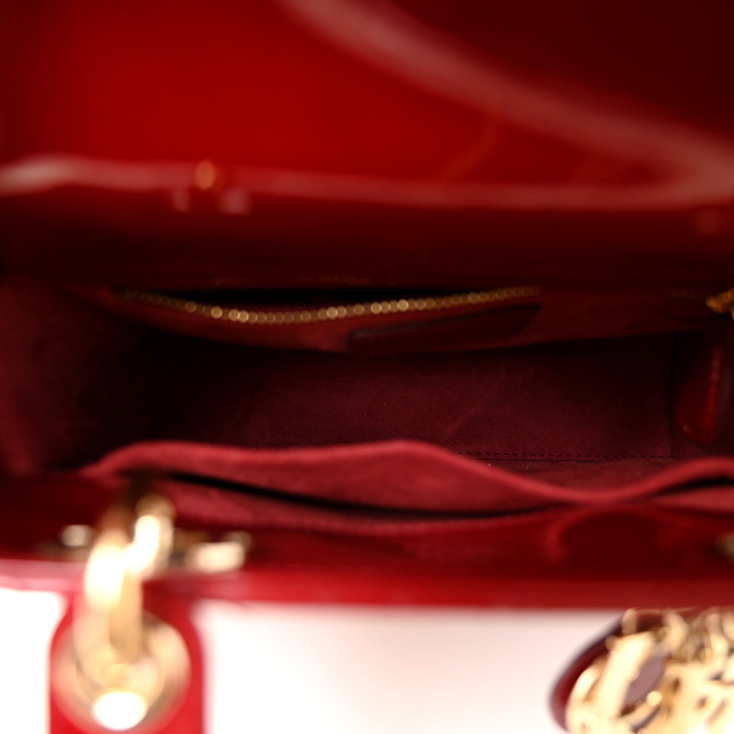 Patent Cannage Small Lady D1OR Cherry Red