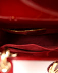 Patent Cannage Small Lady D1OR Cherry Red