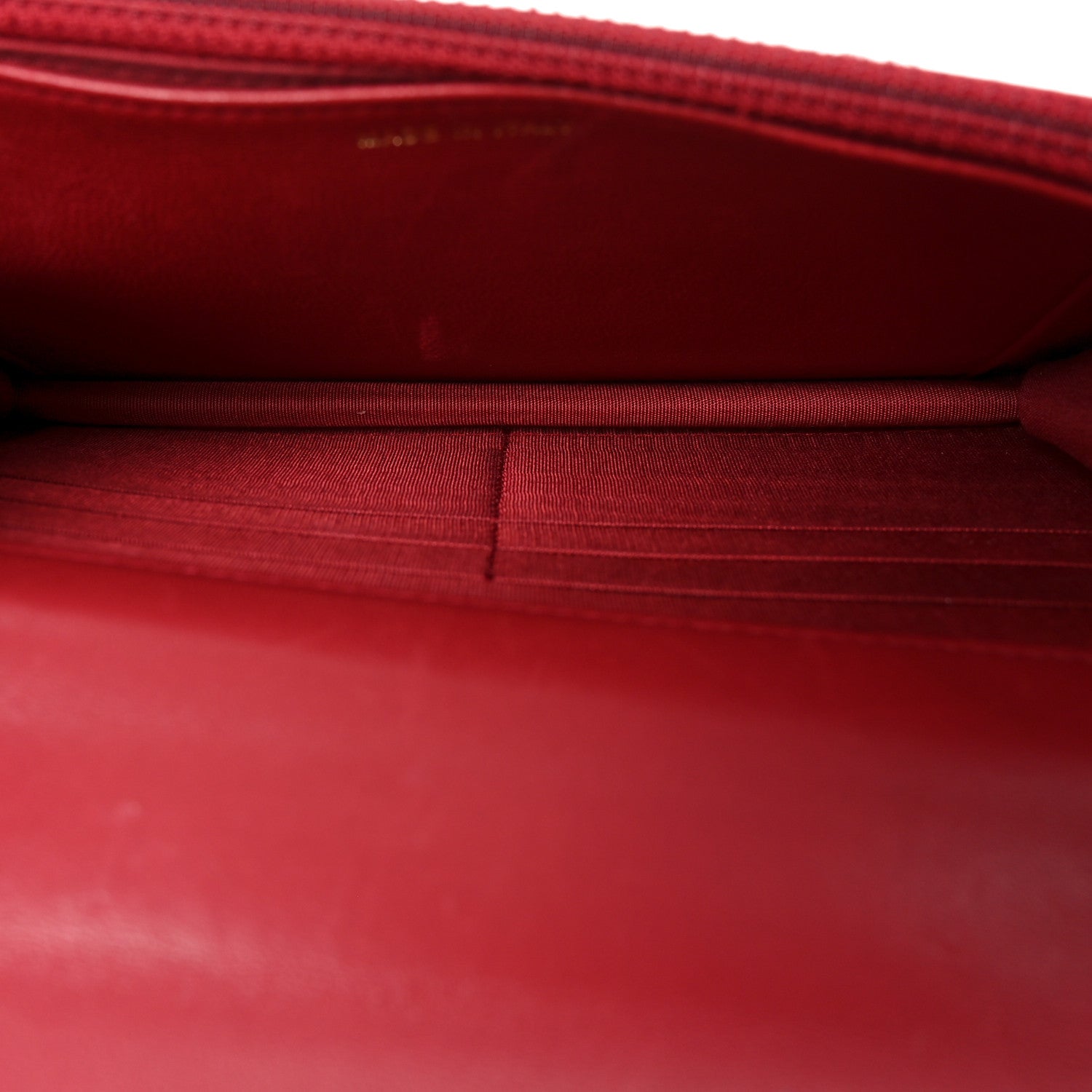 Lambskin Quilted Trendy CC Wallet On Chain WOC Red