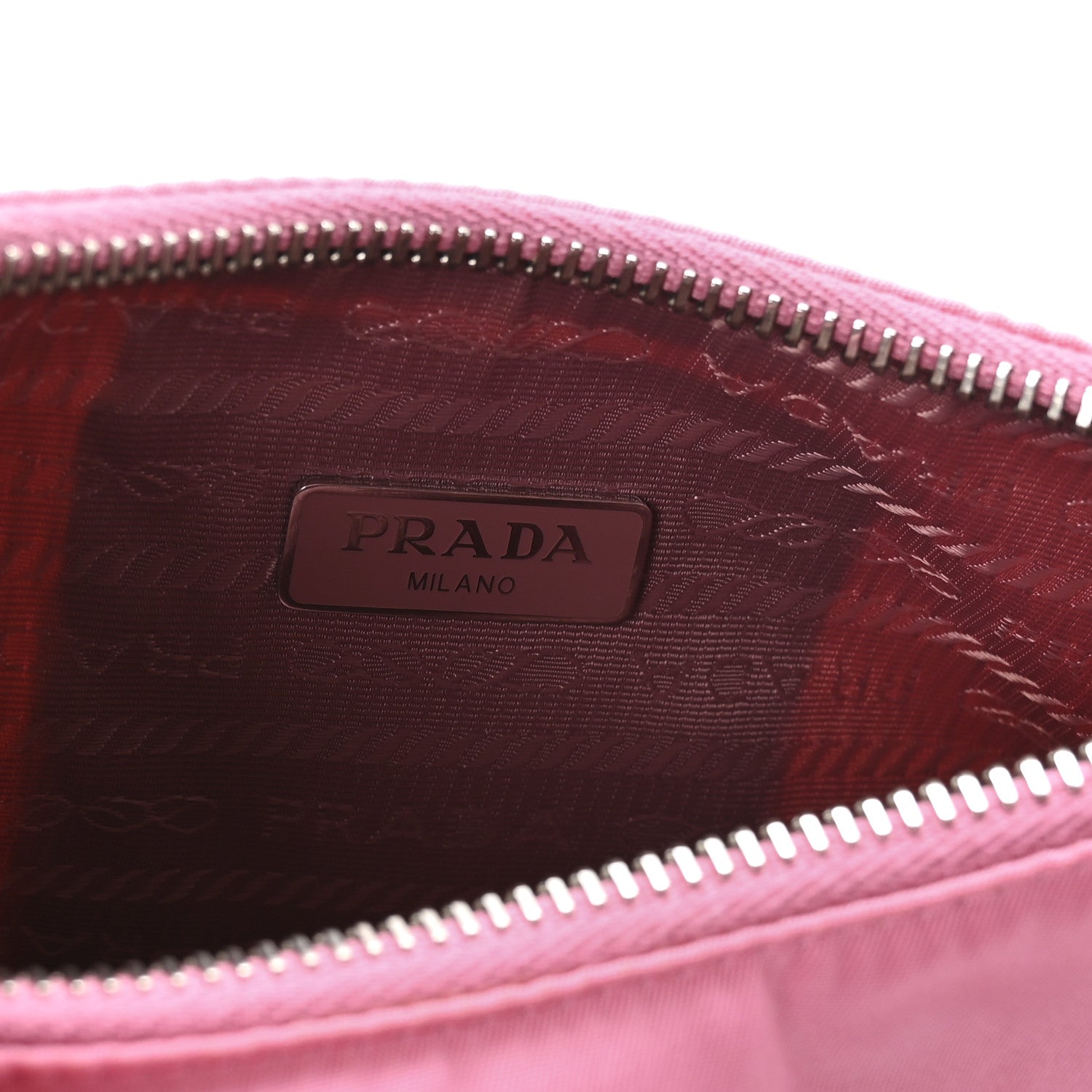Tessuto Nylon Saffiano Mini Re-Edition 2005 Bag Begonia
