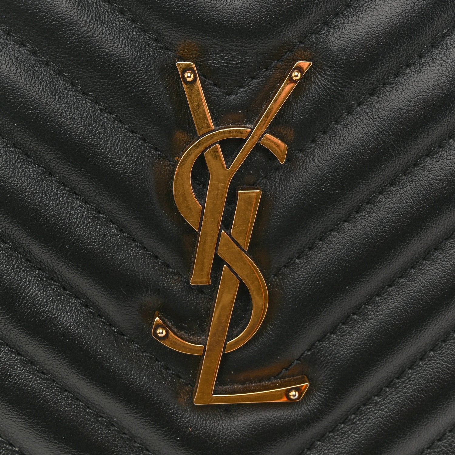 Calfskin Matelasse Monogram Lou Camera Bag Black