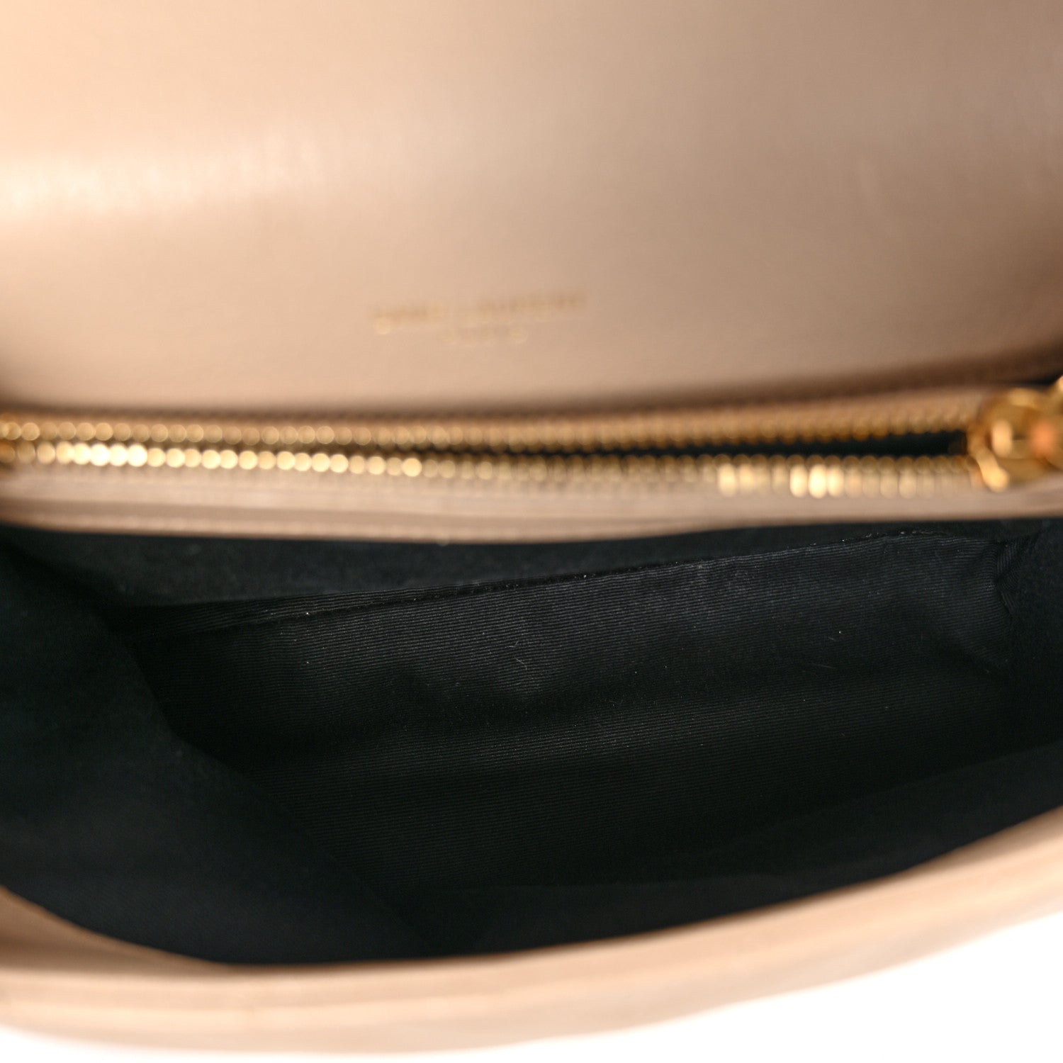Sheepskin Matelasse Chevron Monogram Medium College Bag Dark Beige