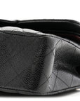 Caviar Quilted Small Double Flap Black