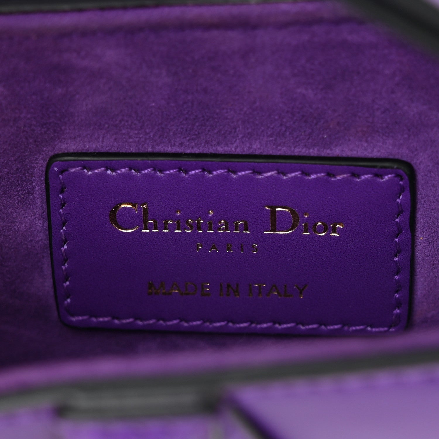 Supple Calfskin Mini Saddle Bag Purple