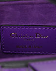 Supple Calfskin Mini Saddle Bag Purple