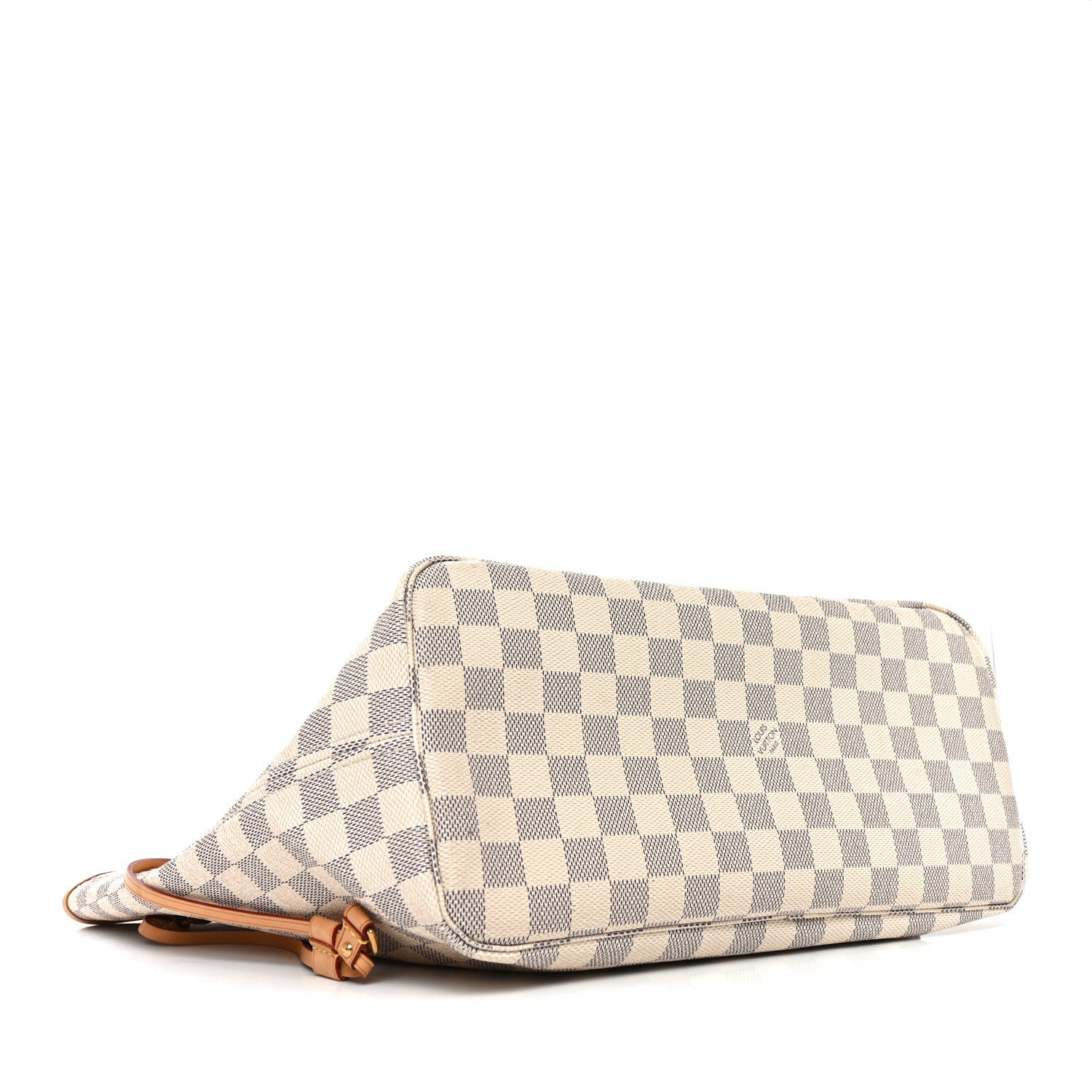 Damier Azur Neo Neverfull MM Rose Ballerine
