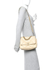 Lambskin Quilted Medium CHNL 19 Flap Light Beige